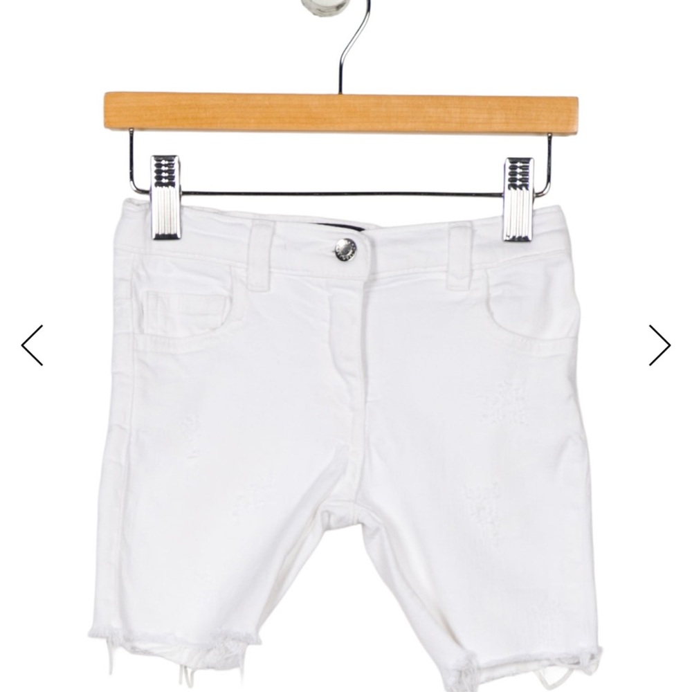 Dolce & Gabbana Kids White Denim Shorts